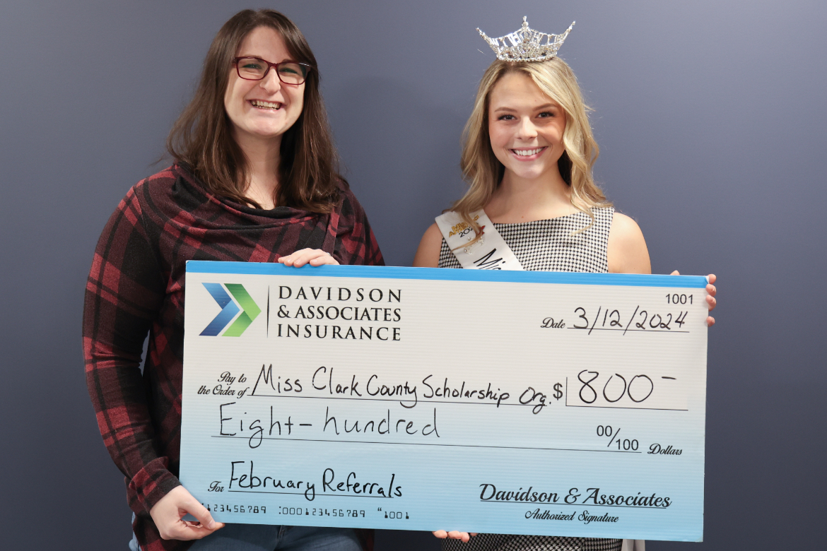 Miss Clark County Scholarship Donation Recipients