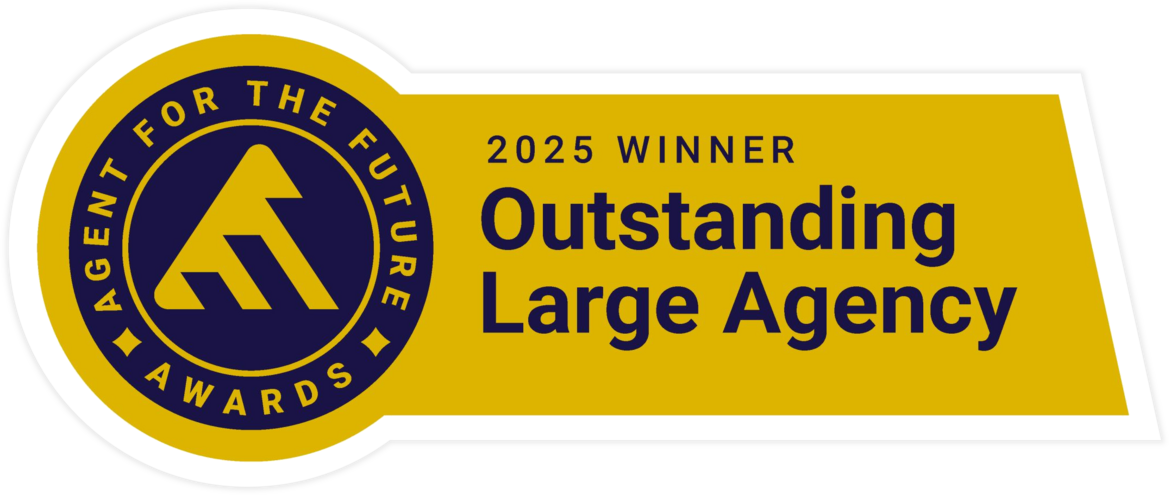 2025 Agent for the Future Awards Outstanding Large Agency Winner Badge