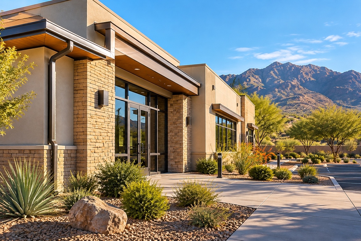 Exterior of an office building