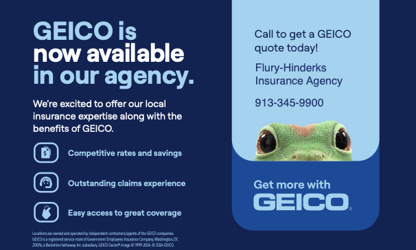 GEICO is now available from Flury-Hinderks Insurance