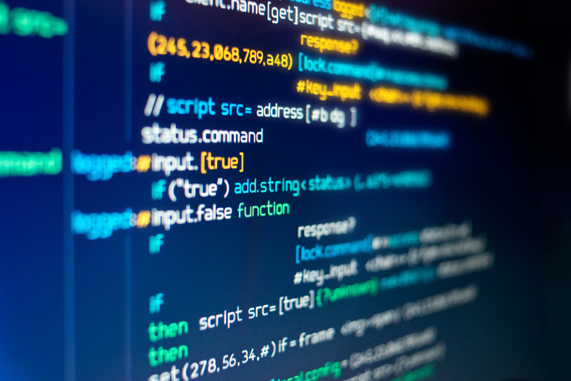 Computer programming code, representing technology errors and omissions