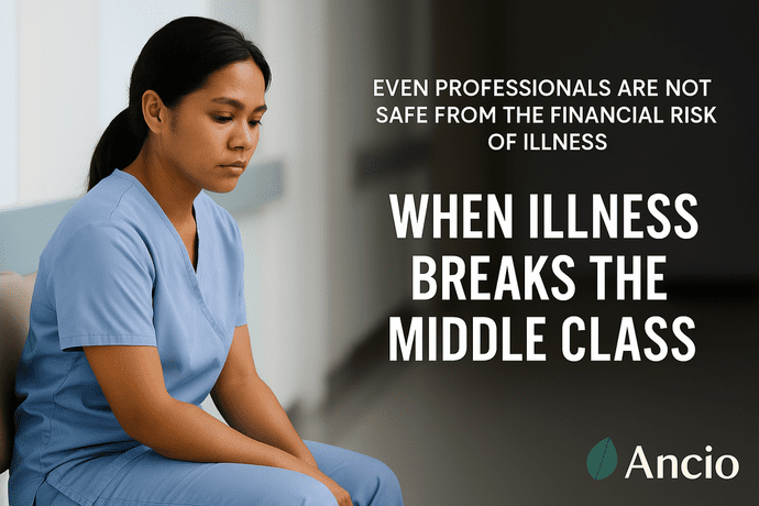 Even middle-class professionals are vulnerable to the high cost of critical illness in the Philippines.